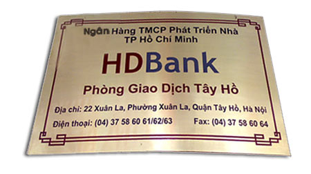Biển đồng - Quảng Cáo Quang Nhiệm - Công Ty TNHH Quảng Cáo Và In Quang Nhiệm